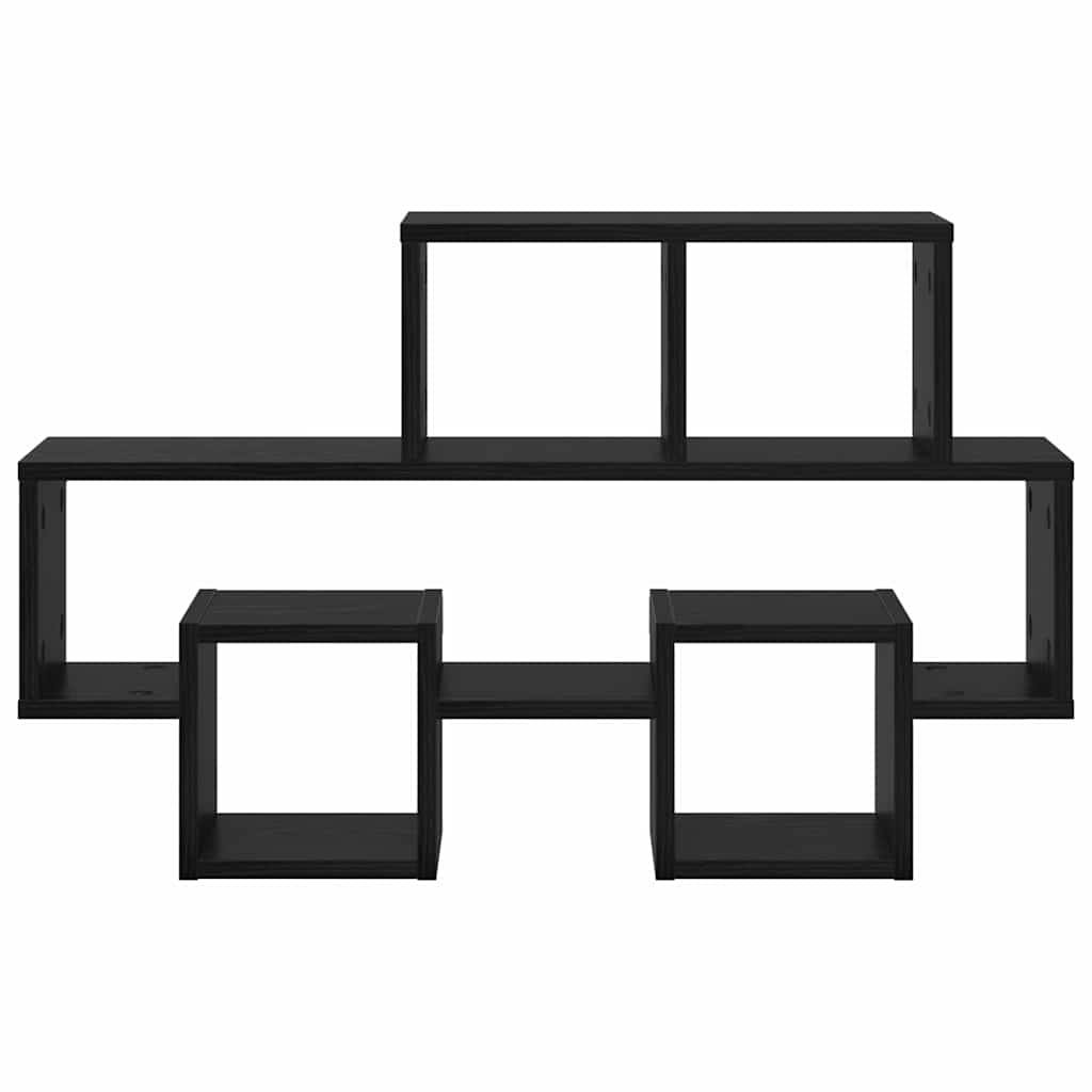 Wall Shelf Wall-Mounted Black oak 82 x 15 x 51 cm