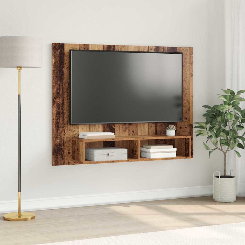 TV Cabinet Set Old Wood 120 x 23.5 x 90 cm Engineered Wood