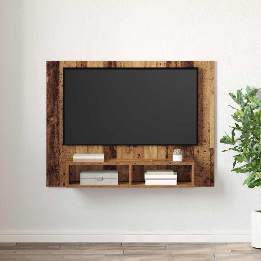 TV Cabinet Set Old Wood 120 x 23.5 x 90 cm Engineered Wood