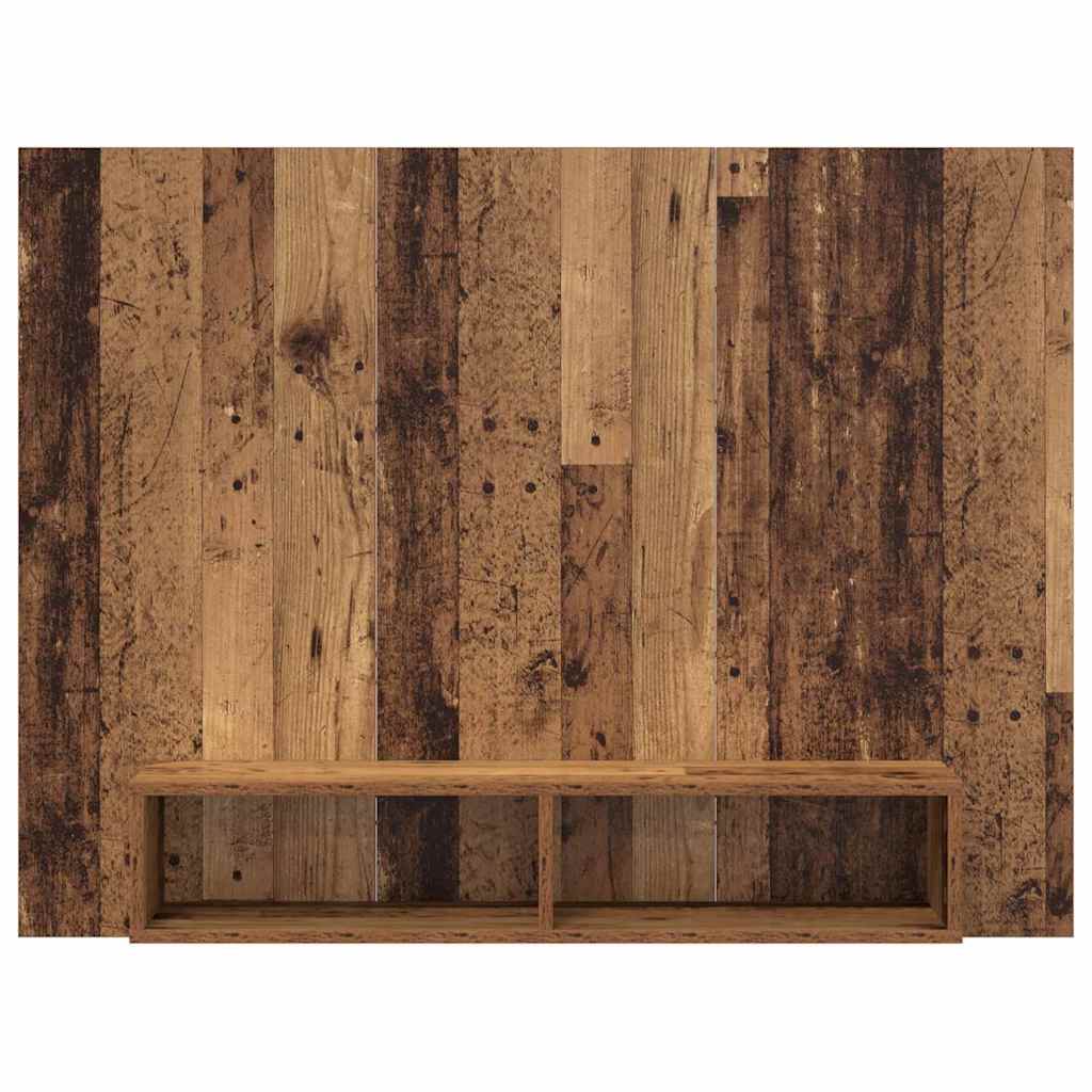TV Cabinet Set Old Wood 120 x 23.5 x 90 cm Engineered Wood