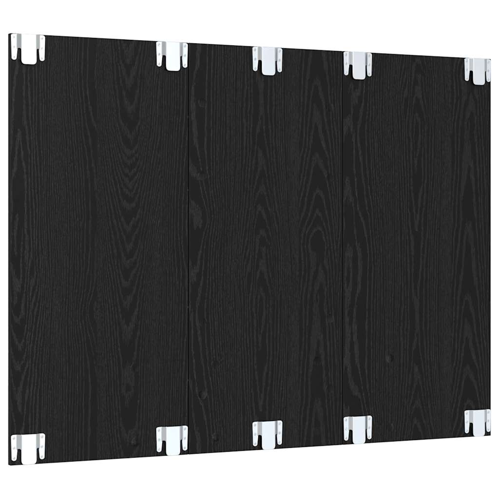 TV Cabinet Set Black Oak 120 x 23.5 x 90 cm Engineered Wood