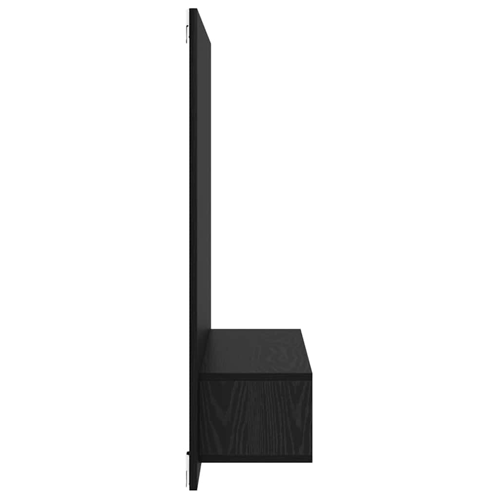 TV Cabinet Set Black Oak 120 x 23.5 x 90 cm Engineered Wood