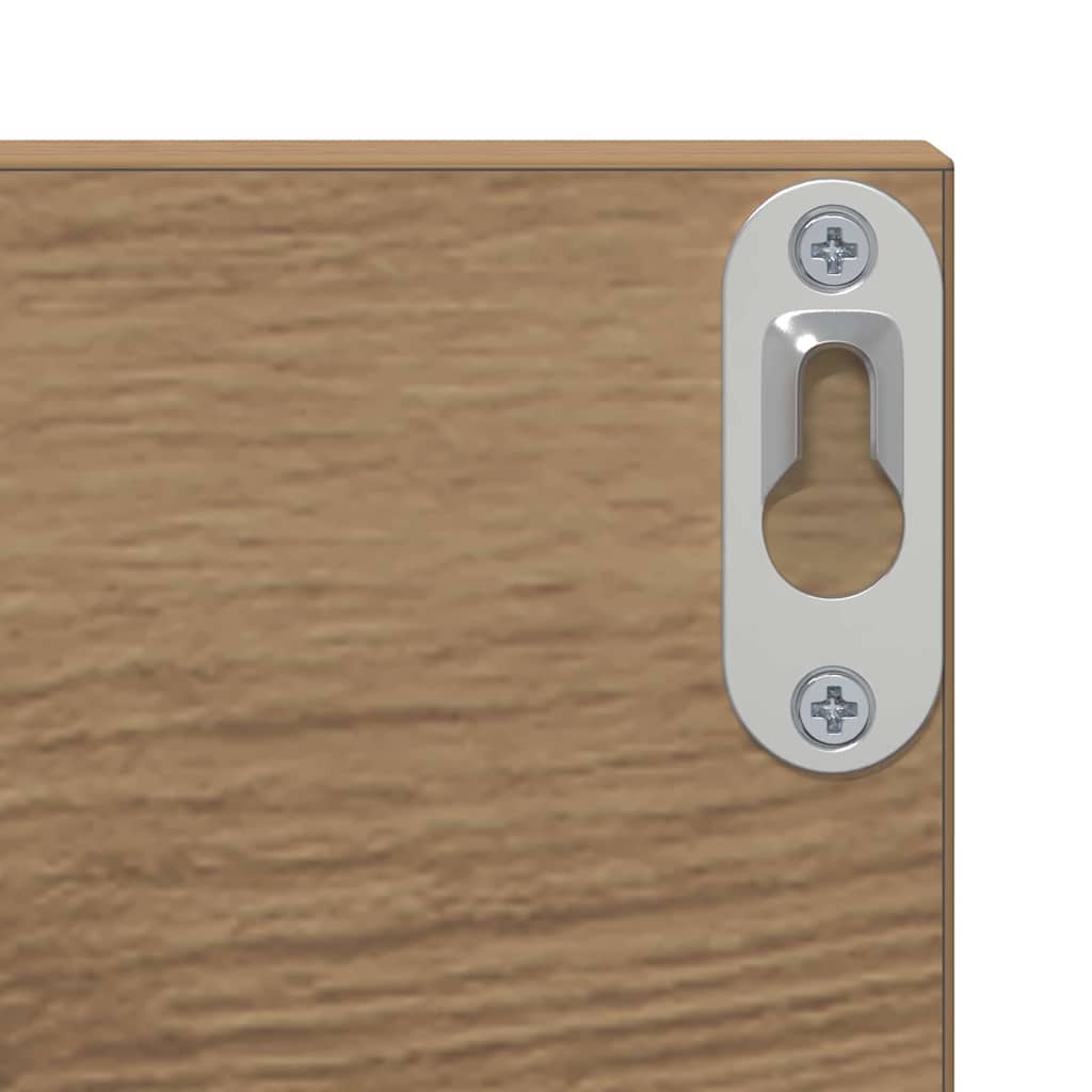 Wall Shelf 2 pcs Artisan Oak 80 x 11.5 x 18 cm Engineered Wood