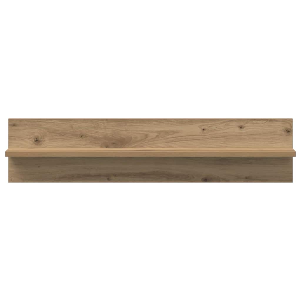 Wall Shelf 2 pcs Artisan Oak 80 x 11.5 x 18 cm Engineered Wood