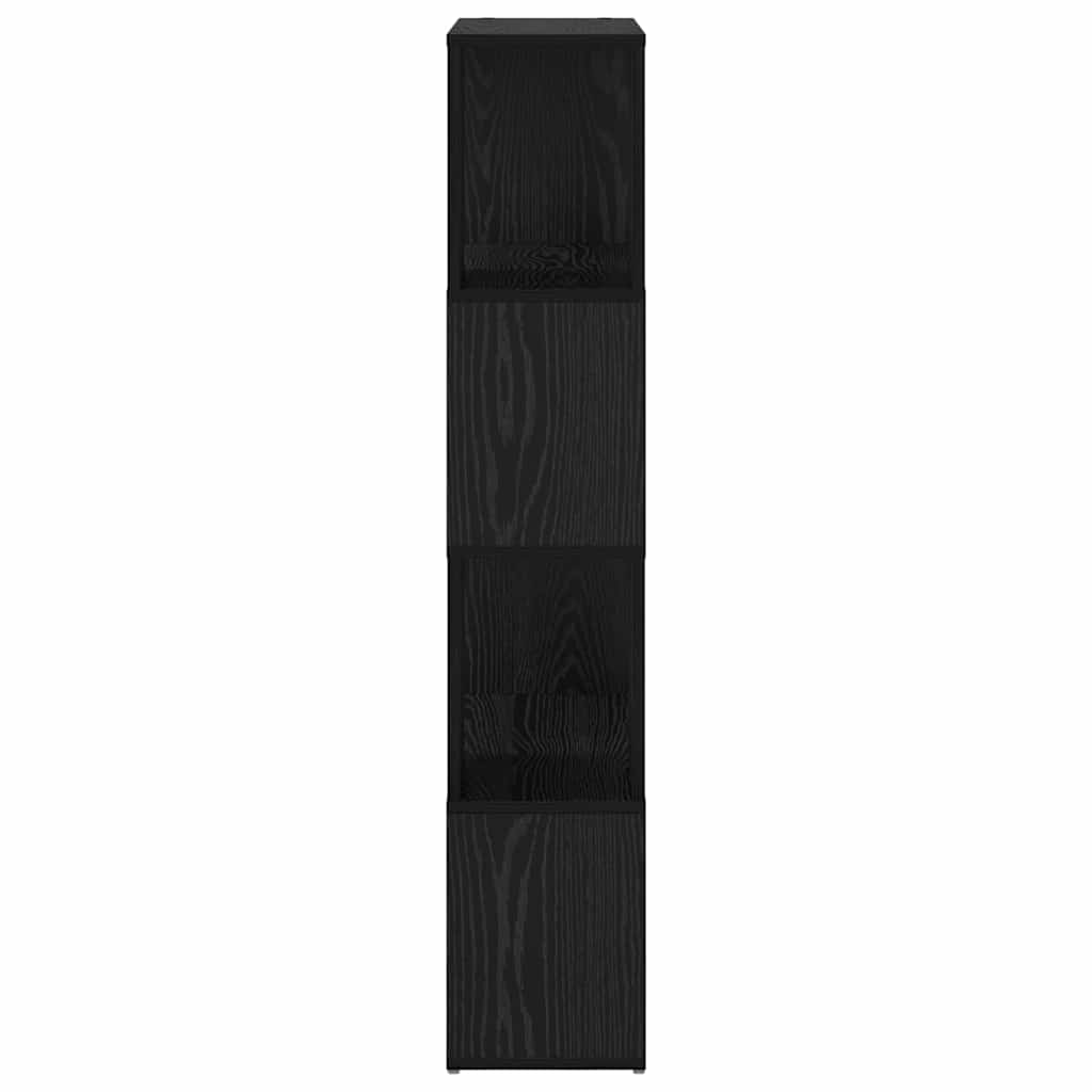 TV Cabinet Set 60 x 24 x 125.5 cm Black Engineered Wood