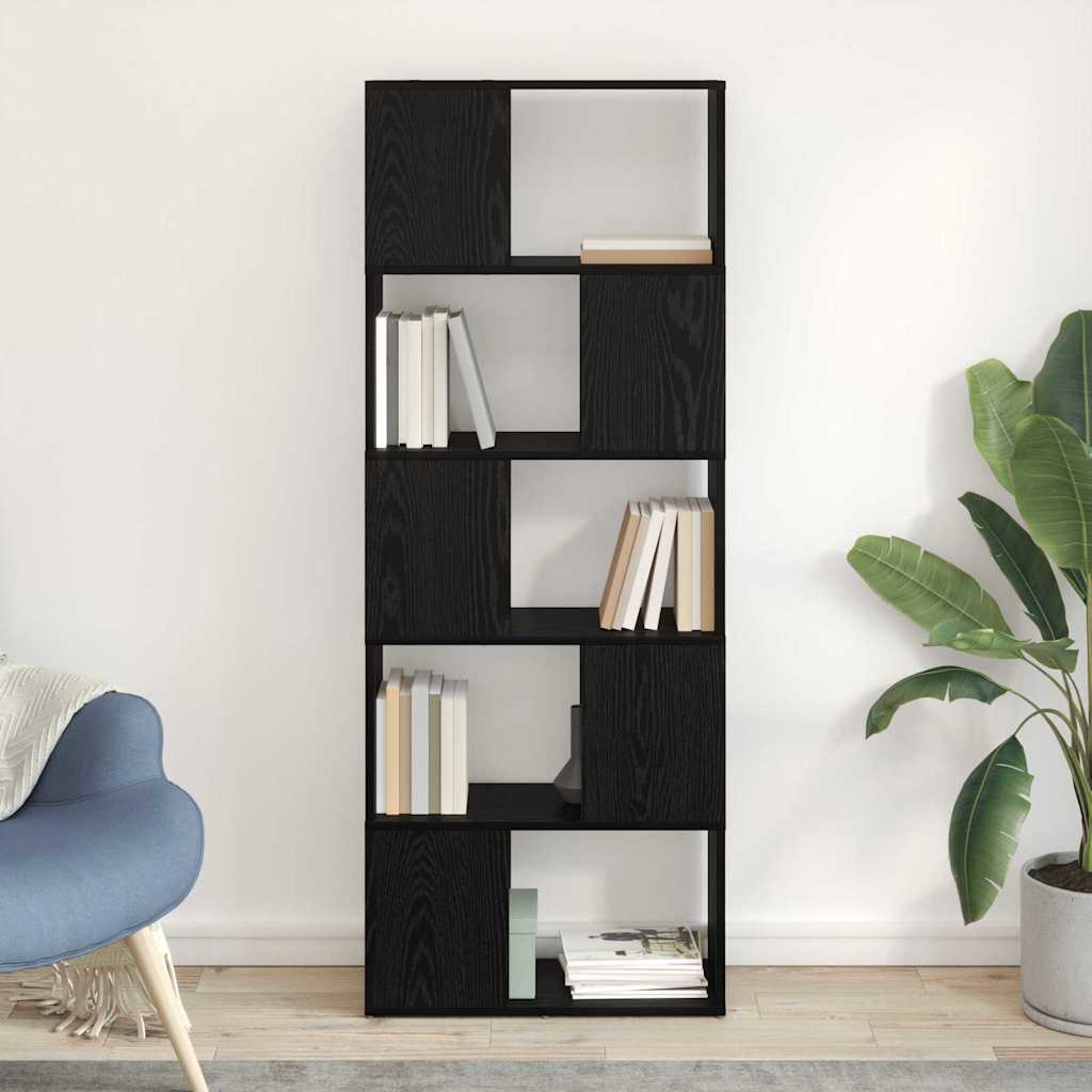 TV Cabinet Set Black 60 x 24 x 156 cm Engineered Wood