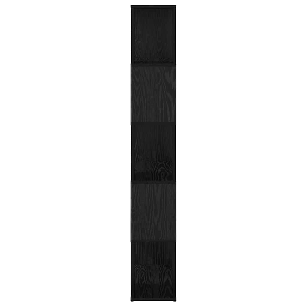 TV Cabinet Set 60 x 24 x 156 cm Black Engineered Wood