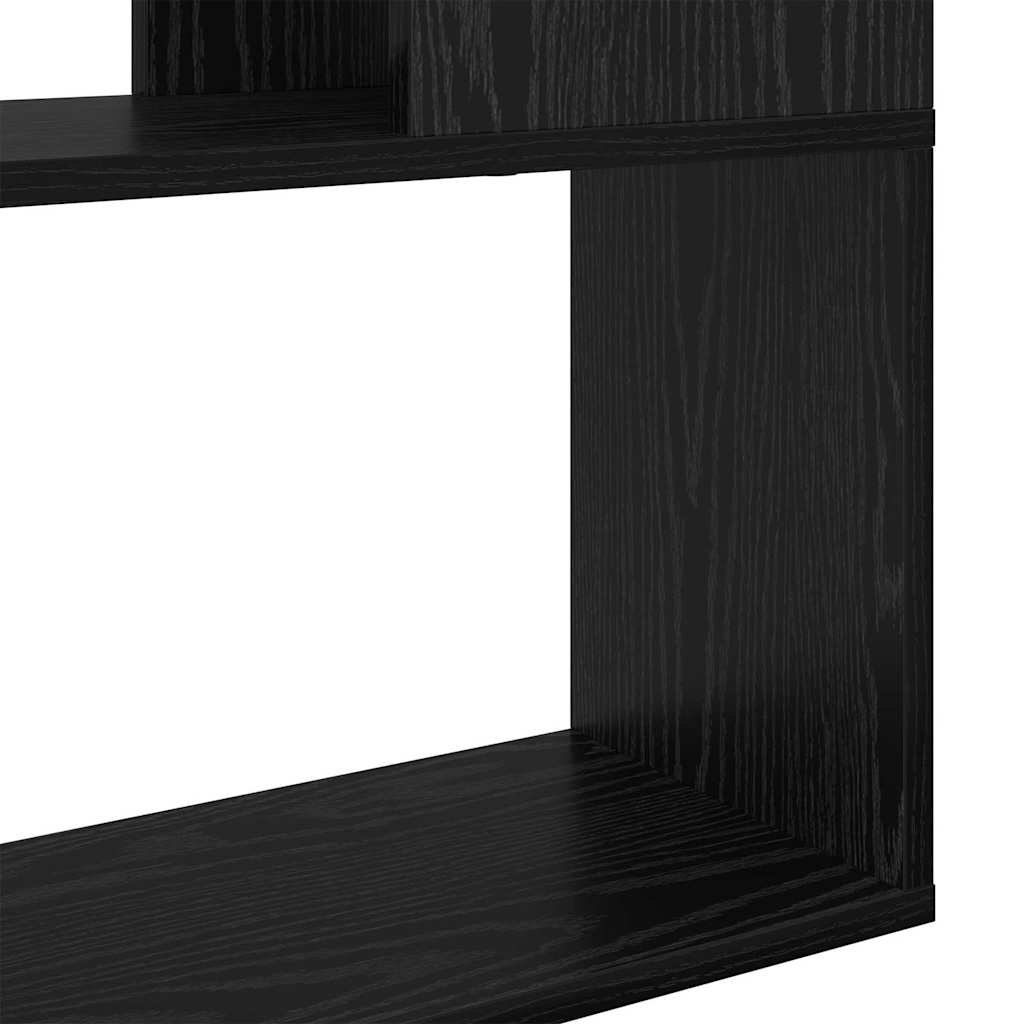 TV Cabinet Set 80 x 24 x 125 cm Black Engineered Wood