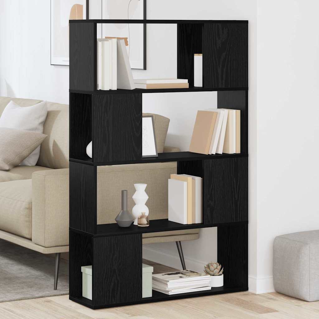 TV Cabinet Set 80 x 24 x 125 cm Black Engineered Wood