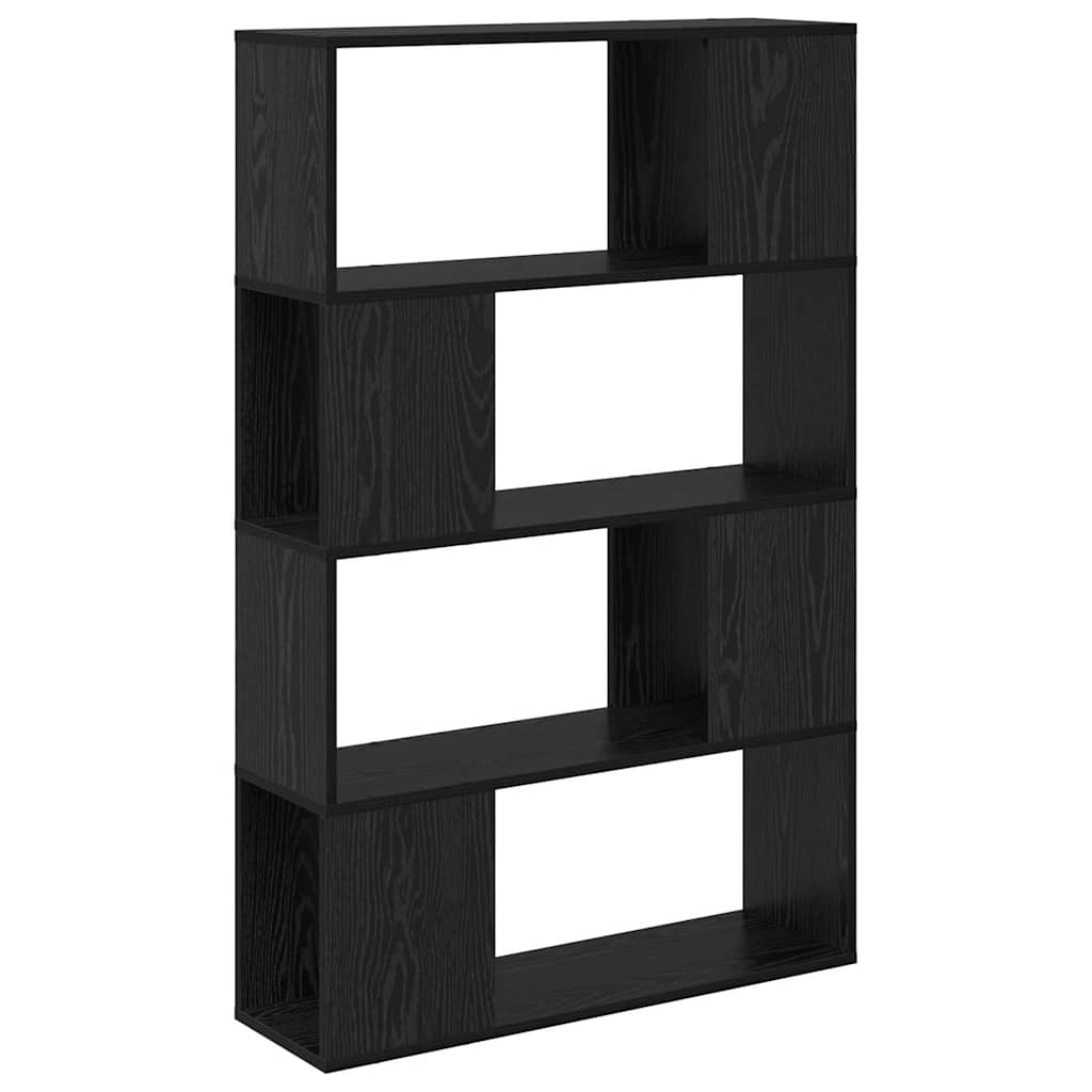 TV Cabinet Set 80 x 24 x 125 cm Black Engineered Wood