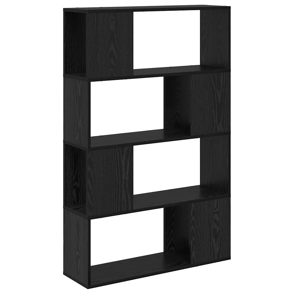 TV Cabinet Set 80 x 24 x 125 cm Black Engineered Wood