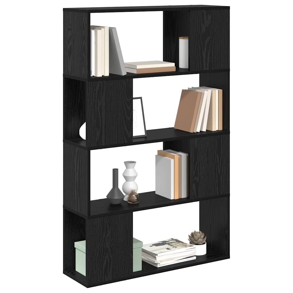 TV Cabinet Set 80 x 24 x 125 cm Black Engineered Wood