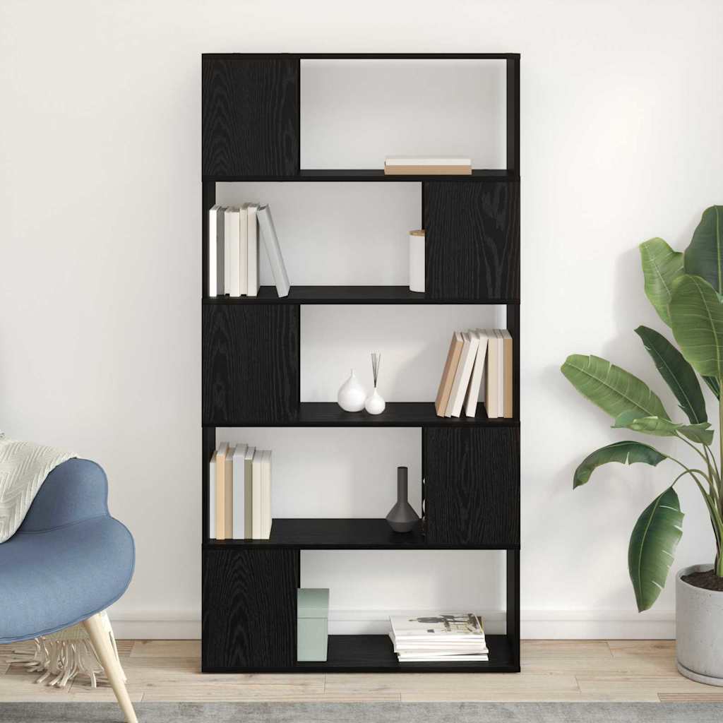 TV Cabinet Set 80 x 24 x 156 cm Black Engineered Wood