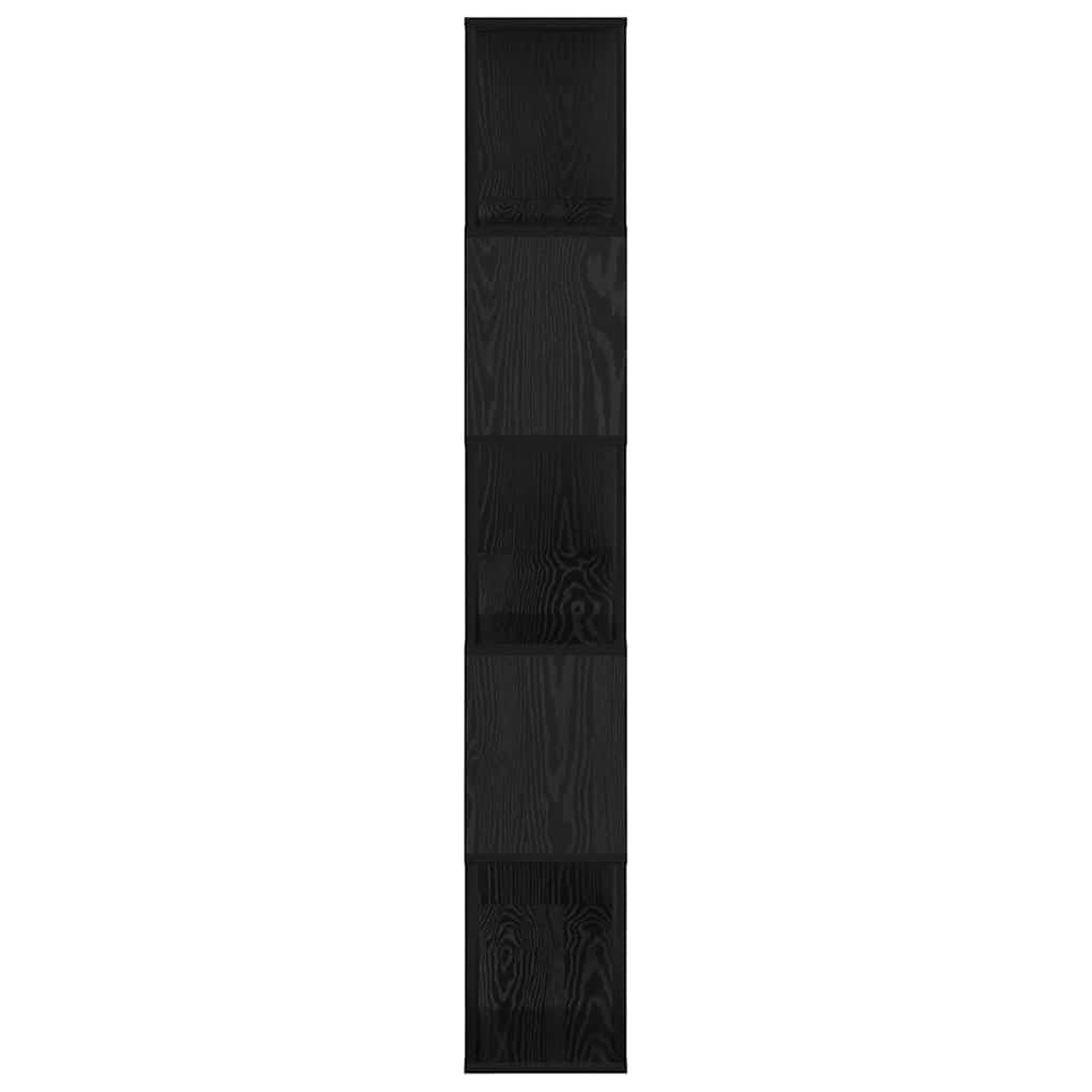 TV Cabinet Set 80 x 24 x 156 cm Black Engineered Wood