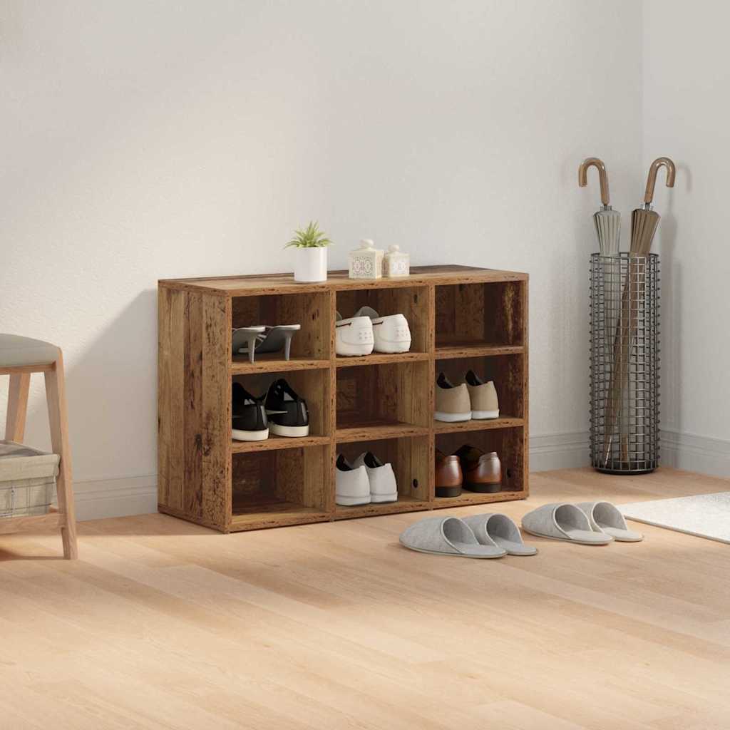 Shoe Cabinet Old Wood 77.5 x 30 x 51 cm Engineered Wood