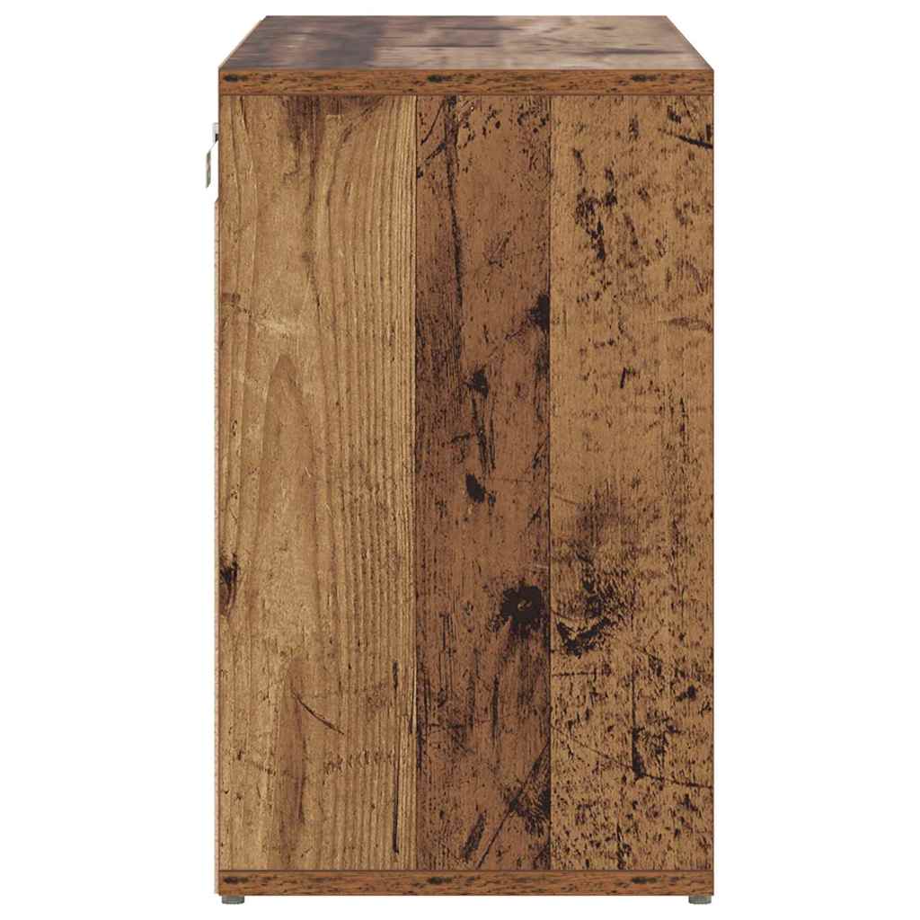 Shoe Cabinet Old Wood 77.5 x 30 x 51 cm Engineered Wood