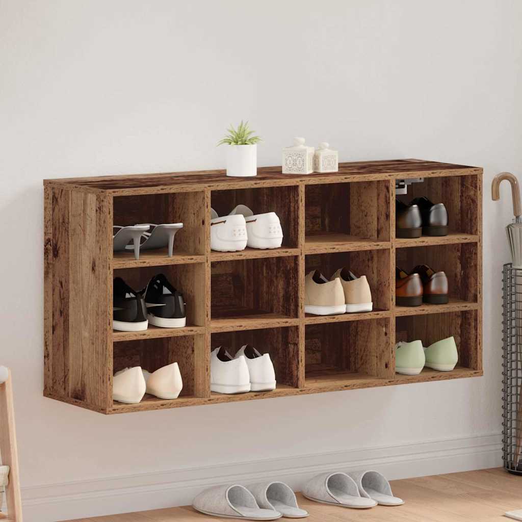 Shoe Cabinet Old Wood 103 x 30 x 51 cm Engineered Wood