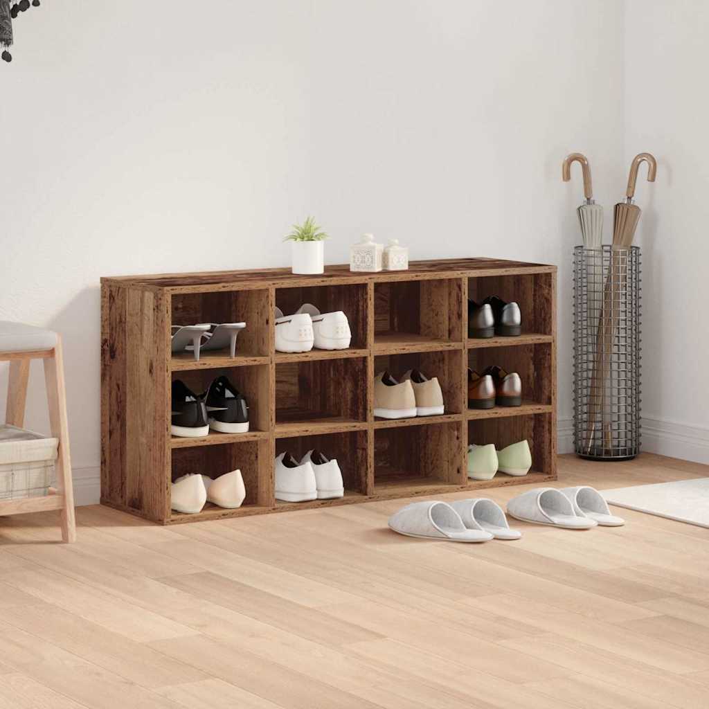 Shoe Cabinet Old Wood 103 x 30 x 51 cm Engineered Wood