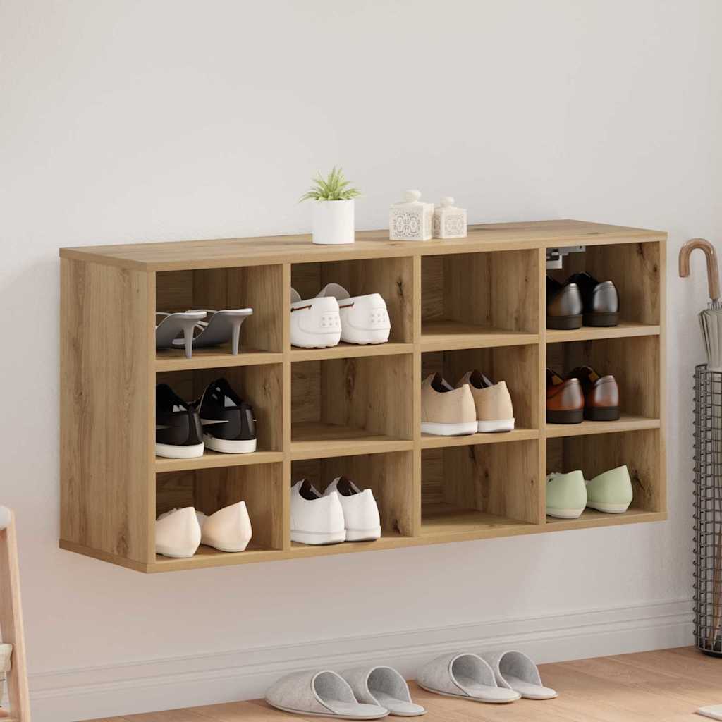Shoe Cabinet Artisan Oak 103 x 30 x 51 cm Engineered Wood