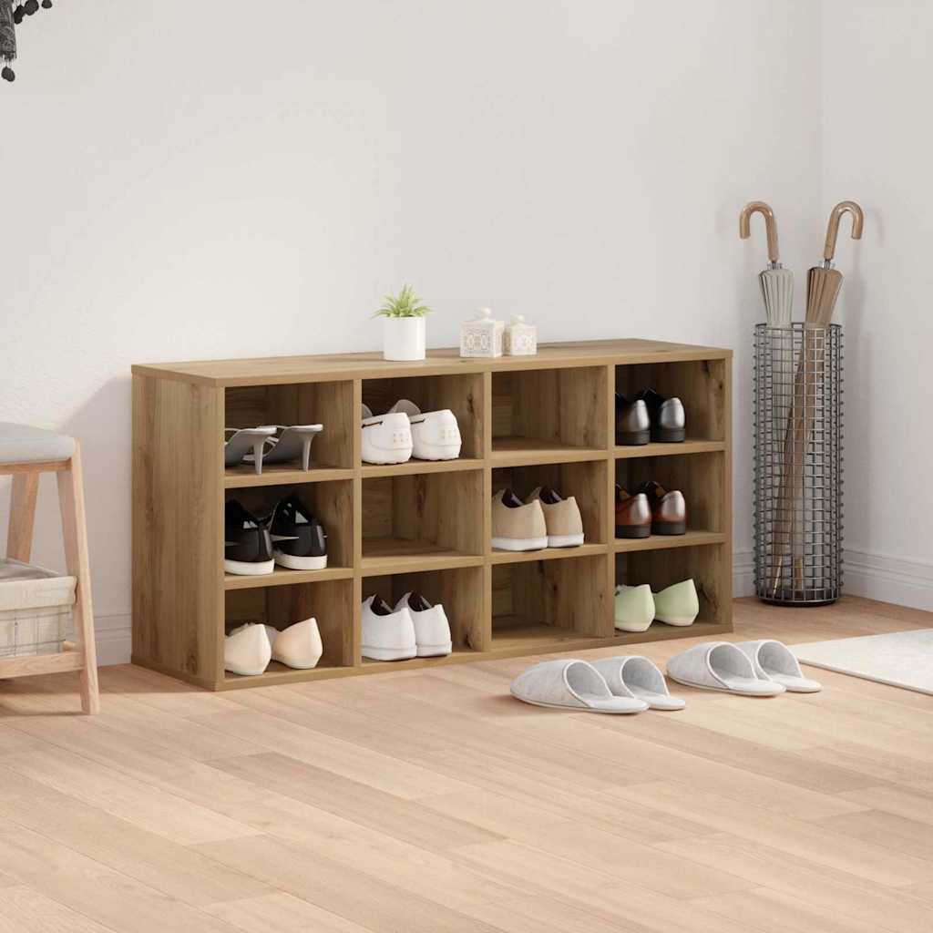 Shoe Cabinet Artisan Oak 103 x 30 x 51 cm Engineered Wood