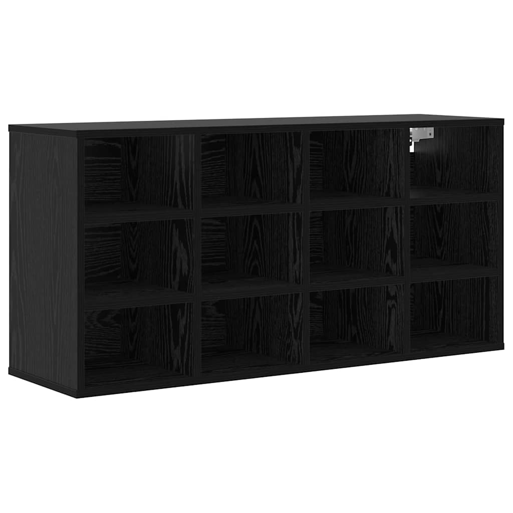Shoe Cabinet 103 x 30 x 51 cm Engineered Wood Black Oak