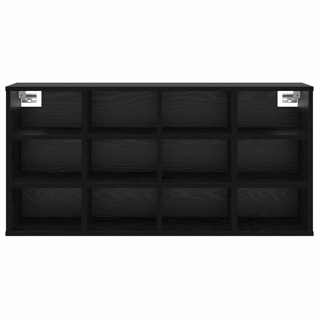 Shoe Cabinet 103 x 30 x 51 cm Engineered Wood Black Oak