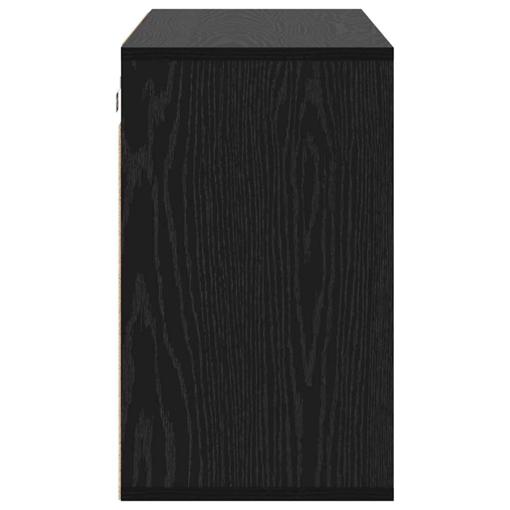 Shoe Cabinet 103 x 30 x 51 cm Engineered Wood Black Oak