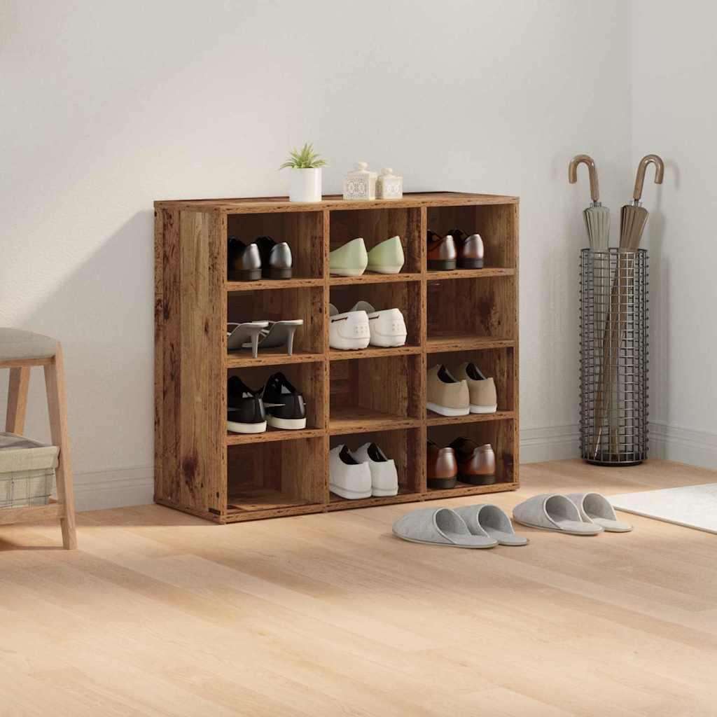 Shoe Cabinet Old Wood 77.5 x 30 x 67 cm Engineered Wood