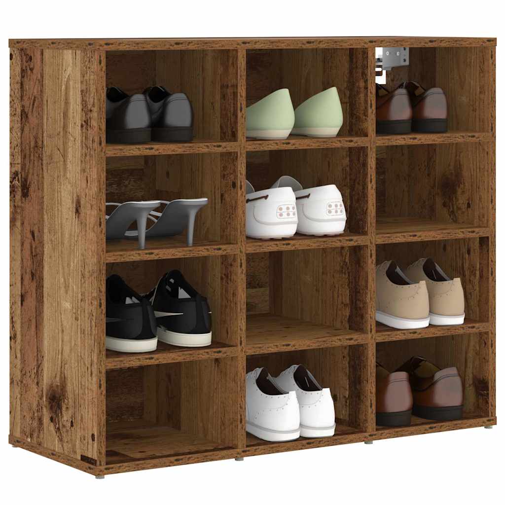 Shoe Cabinet Old Wood 77.5 x 30 x 67 cm Engineered Wood