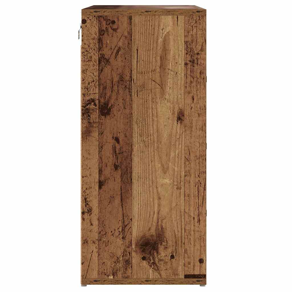 Shoe Cabinet Old Wood 77.5 x 30 x 67 cm Engineered Wood