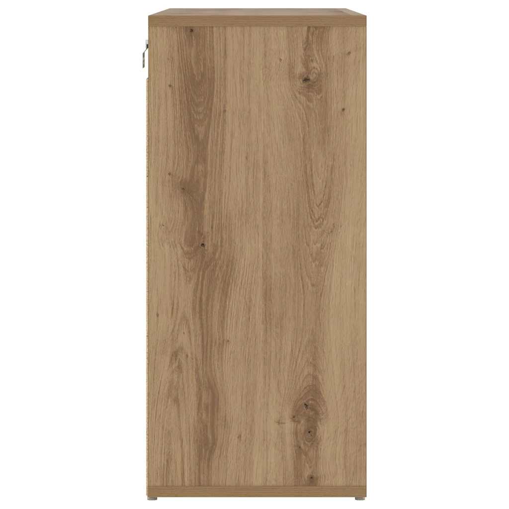 Shoe Cabinet Artisan Oak 77.5 x 30 x 67 cm Engineered Wood