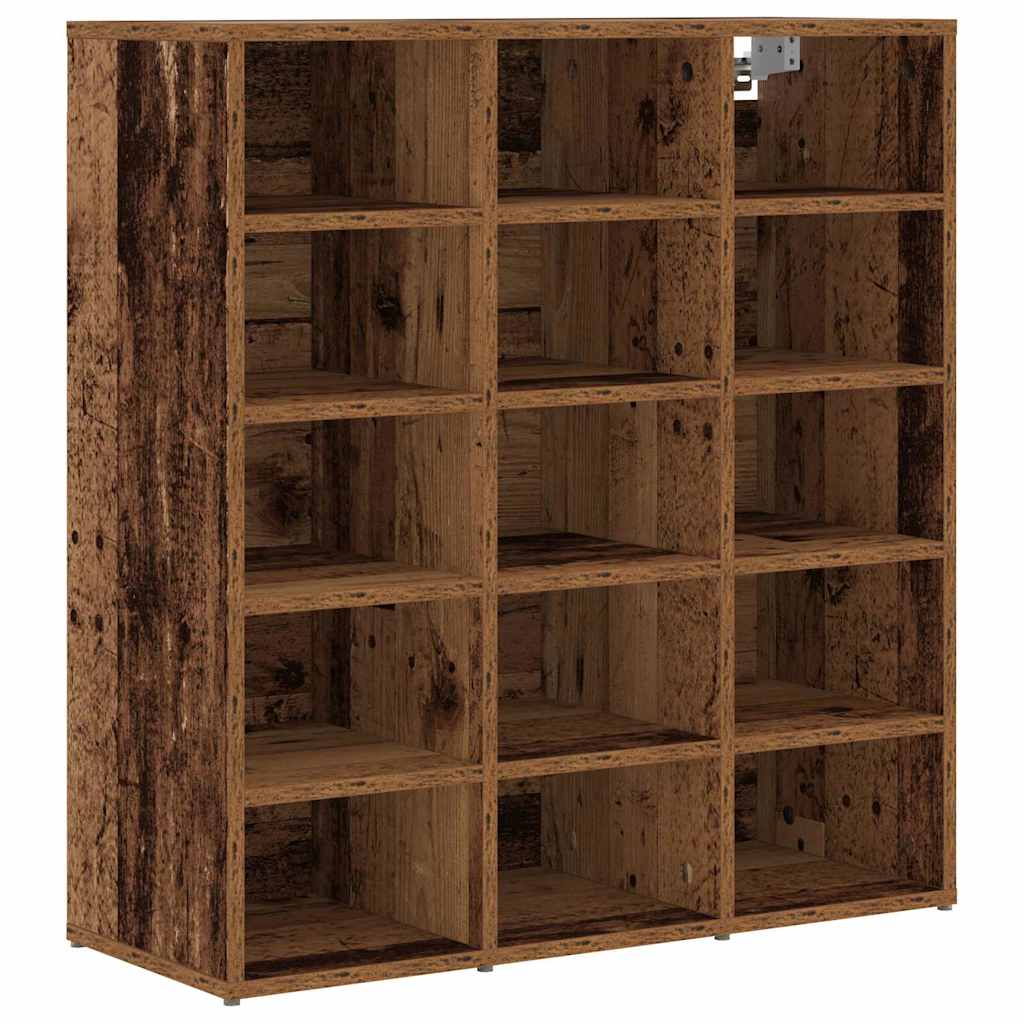 Shoe Cabinet Old Wood 77.5 x 30 x 83.5 cm Engineered Wood