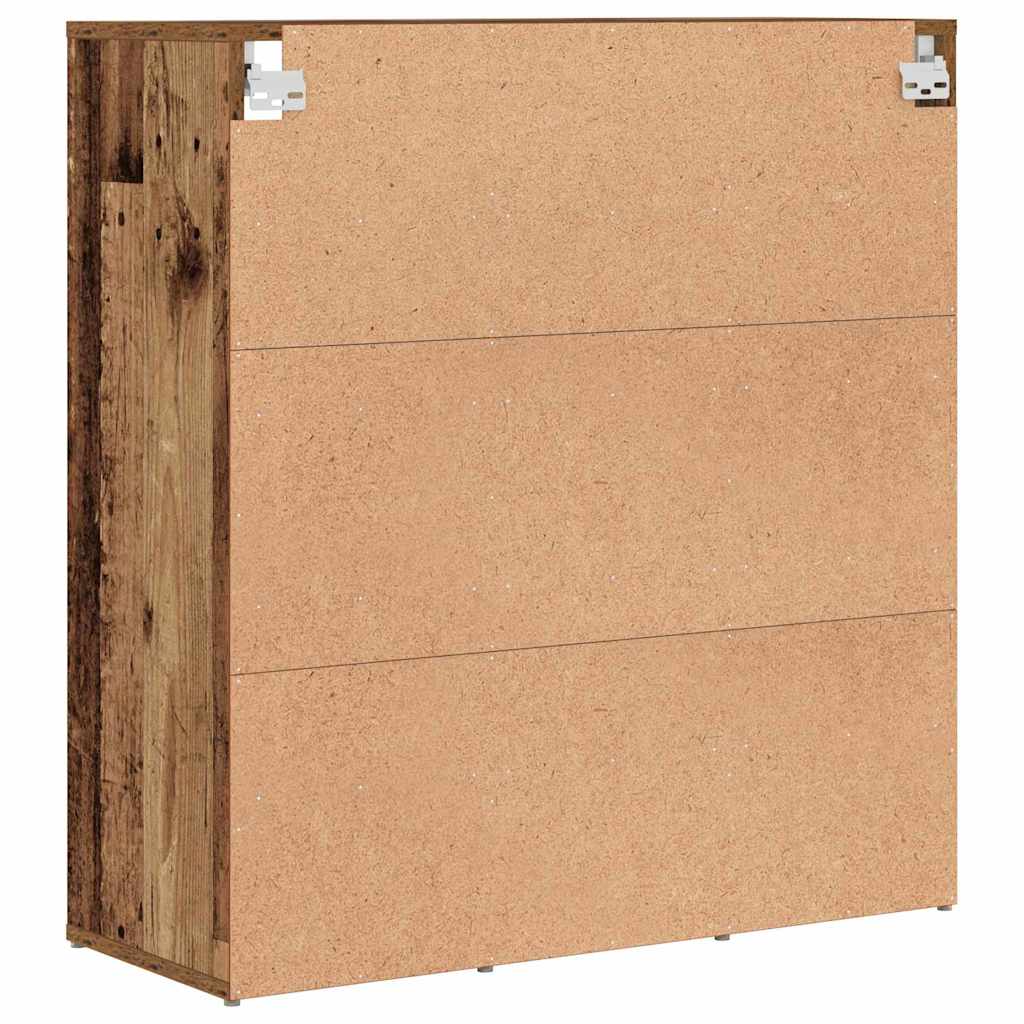 Shoe Cabinet Old Wood 77.5 x 30 x 83.5 cm Engineered Wood