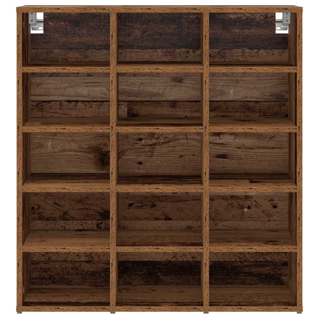 Shoe Cabinet Old Wood 77.5 x 30 x 83.5 cm Engineered Wood