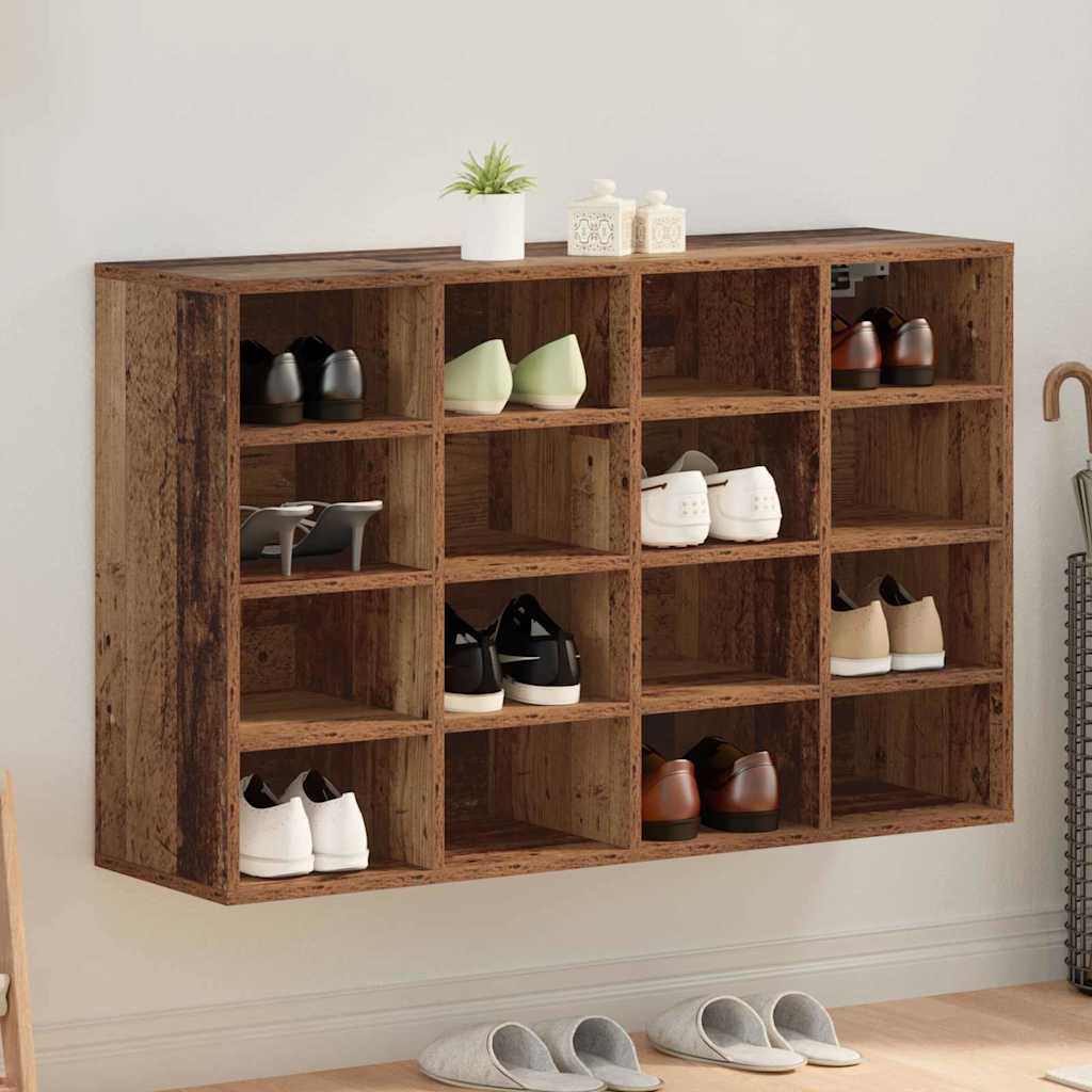 Shoe Cabinet Old Wood 103 x 30 x 67 cm Engineered Wood