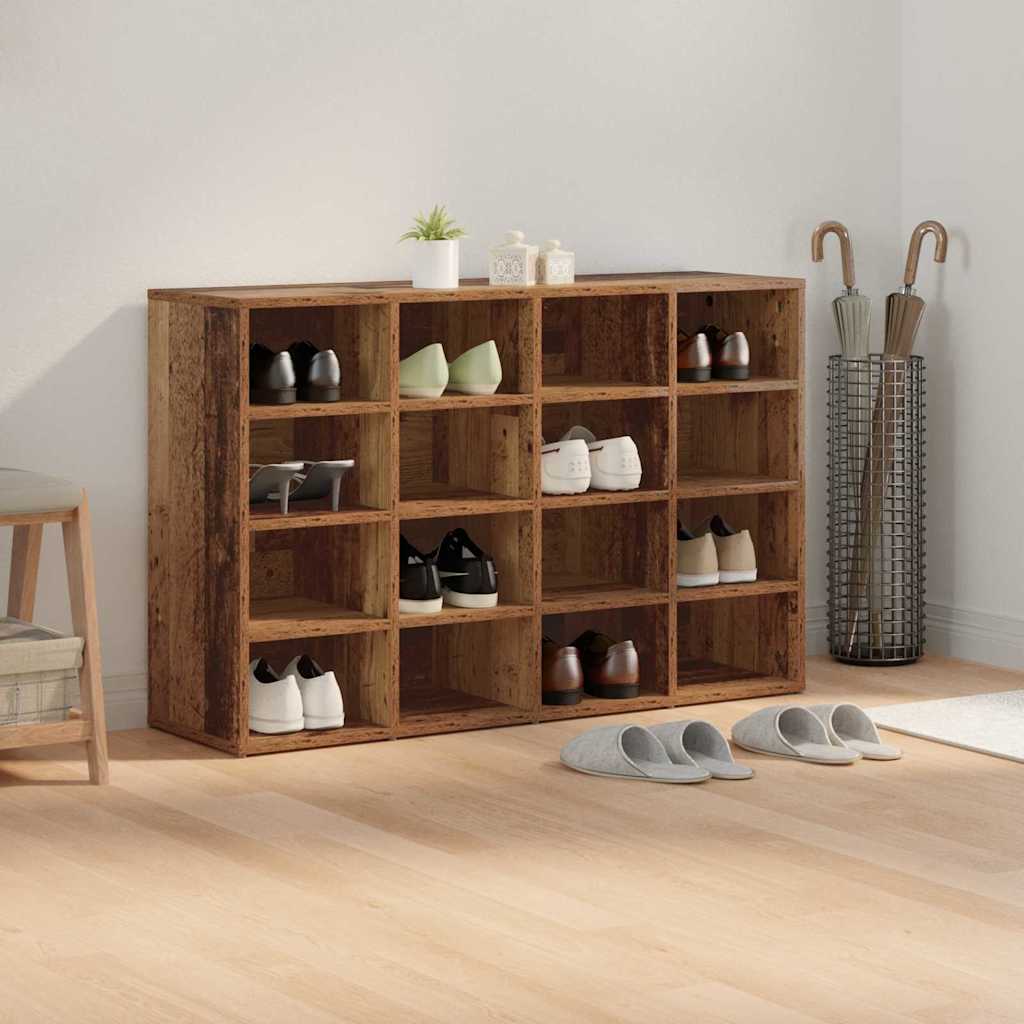 Shoe Cabinet Old Wood 103 x 30 x 67 cm Engineered Wood