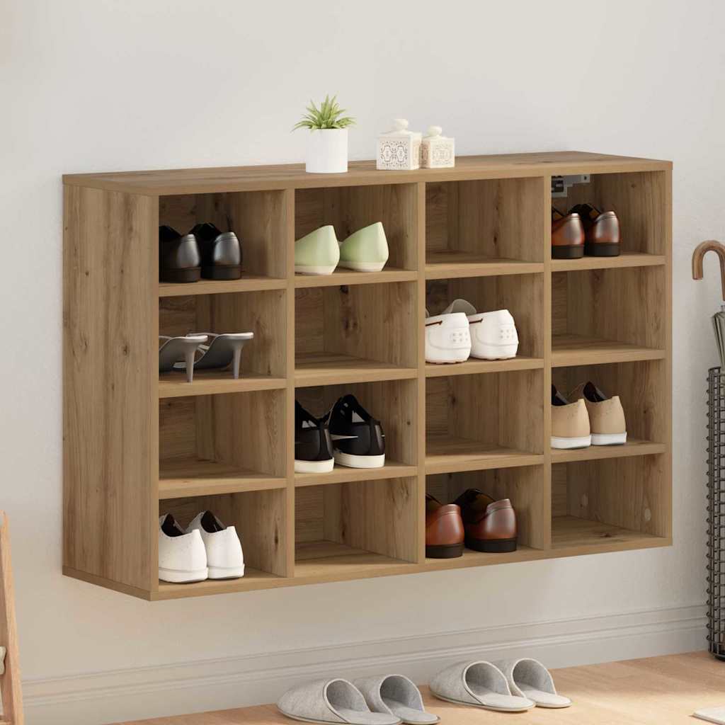 Shoe Cabinet Artisan Oak 103 x 30 x 67 cm Engineered Wood