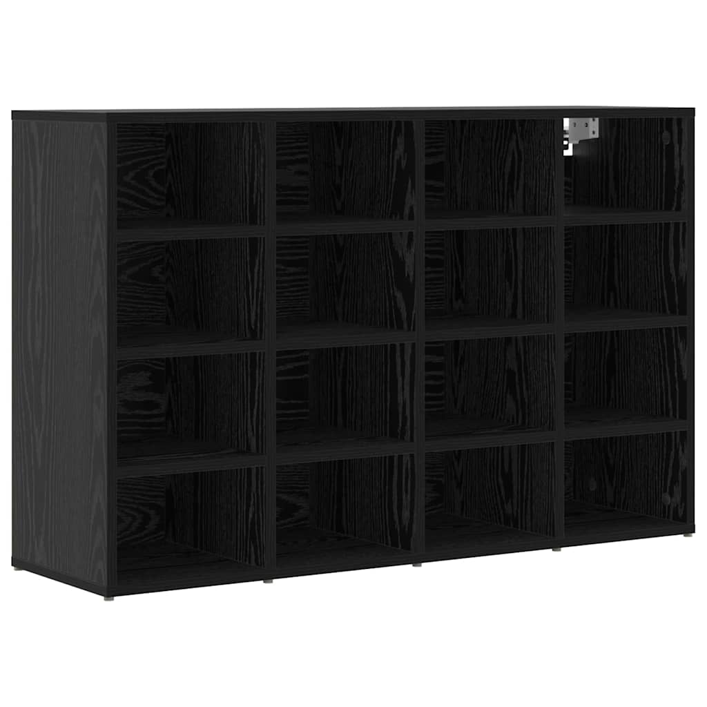 Shoe Cabinet 103 x 30 x 67 cm Engineered Wood Black Oak