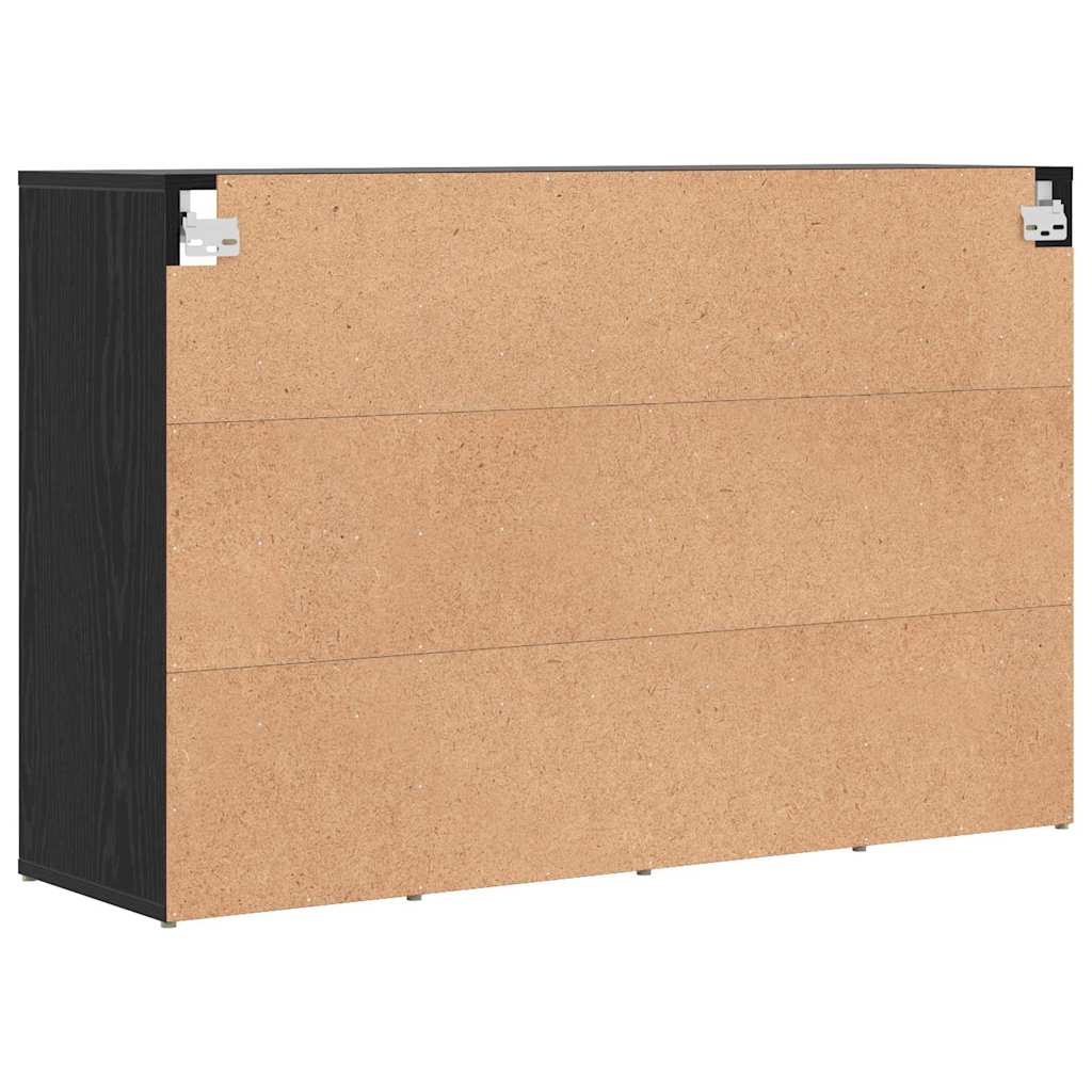 Shoe Cabinet 103 x 30 x 67 cm Engineered Wood Black Oak