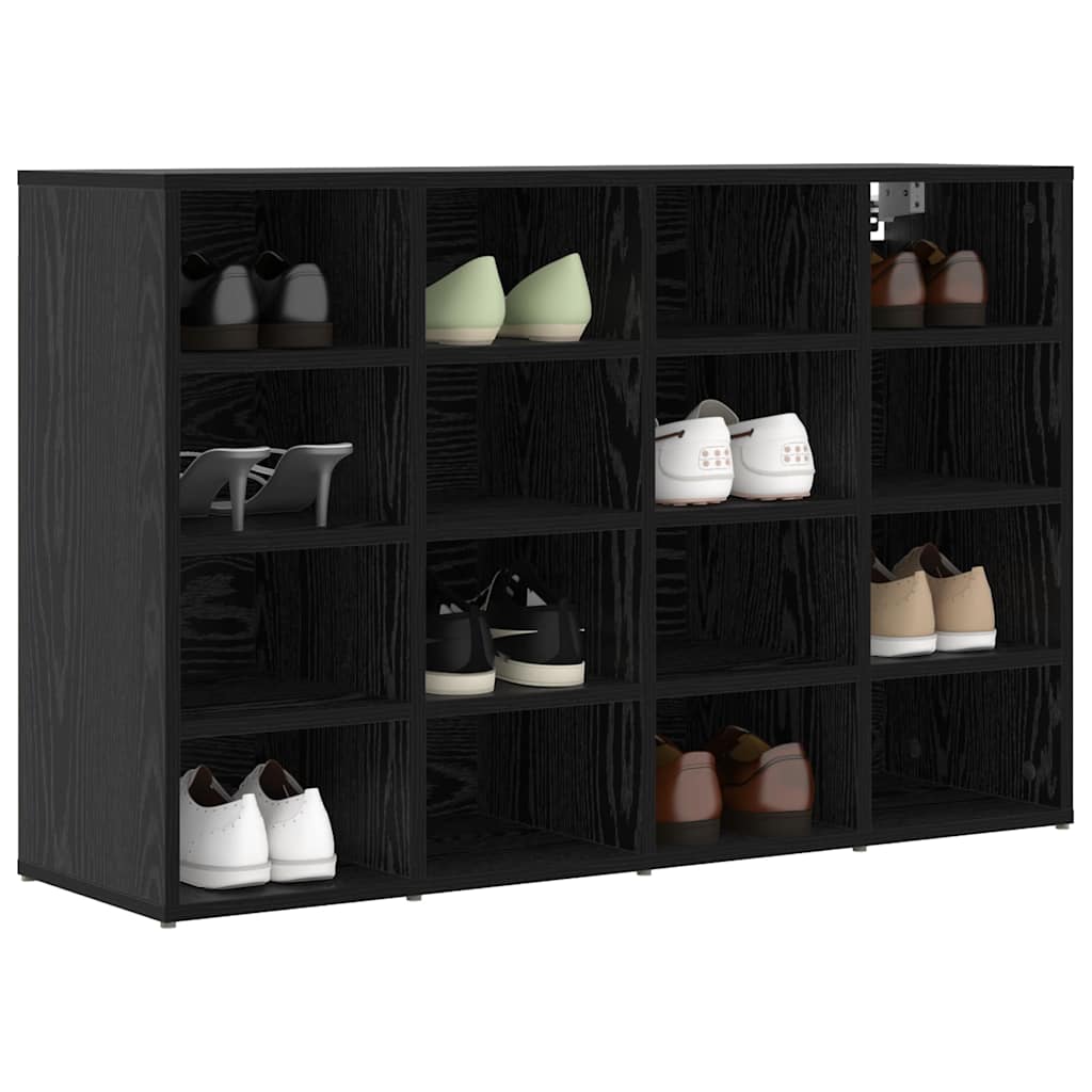 Shoe Cabinet 103 x 30 x 67 cm Engineered Wood Black Oak