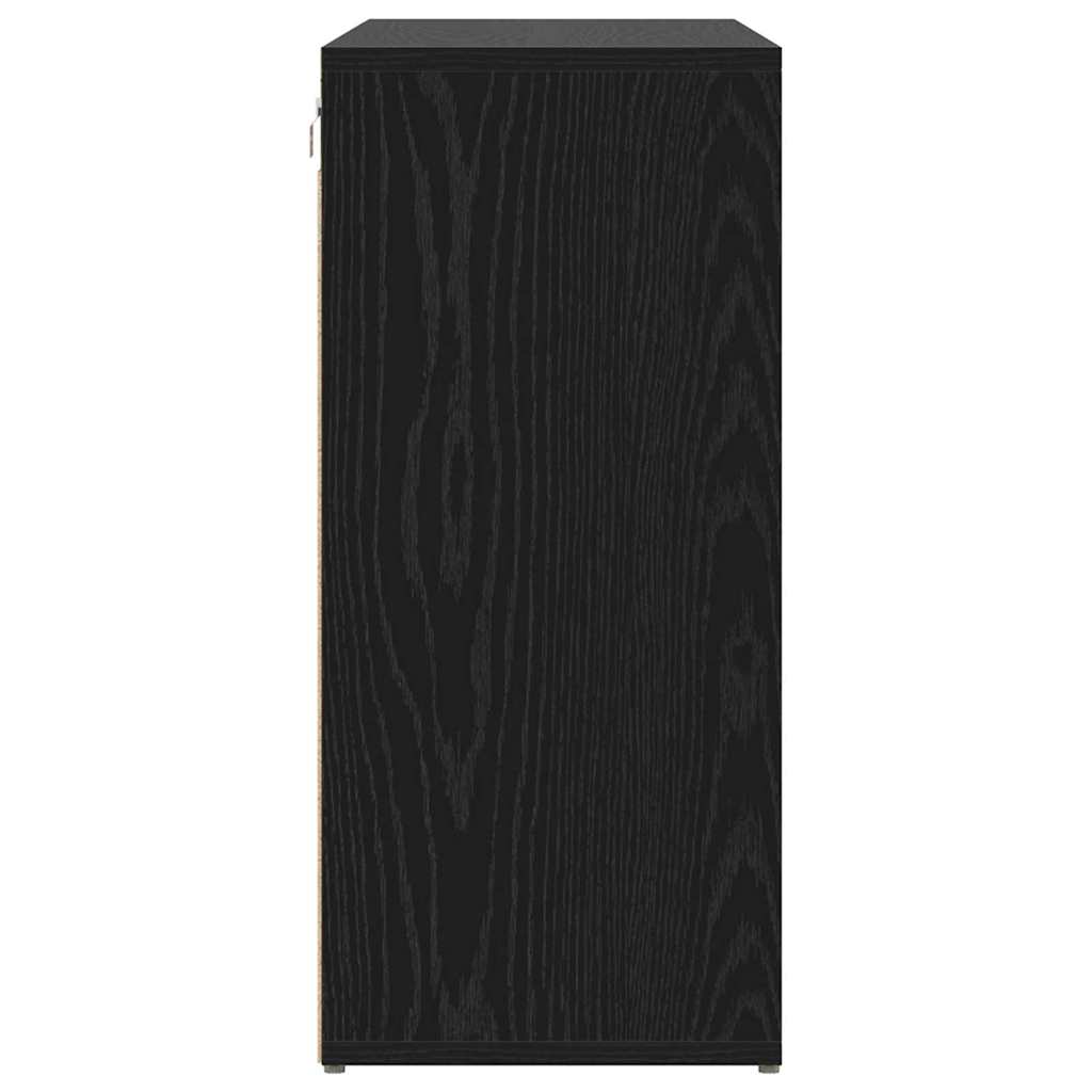 Shoe Cabinet 103 x 30 x 67 cm Engineered Wood Black Oak