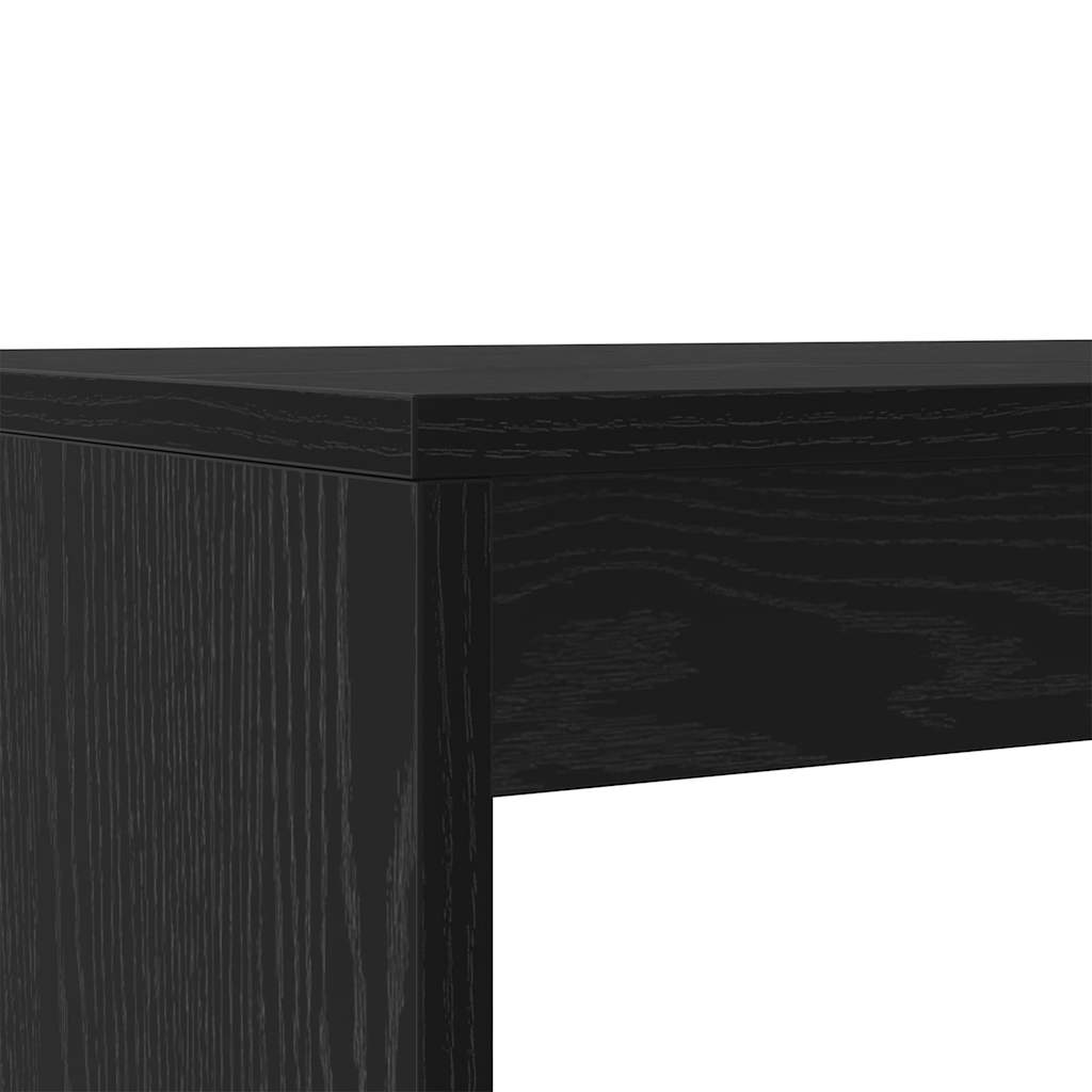 vidaXL Dining Set 2 pcs Black oak 97 x 47 x 75 cm Engineered Wood