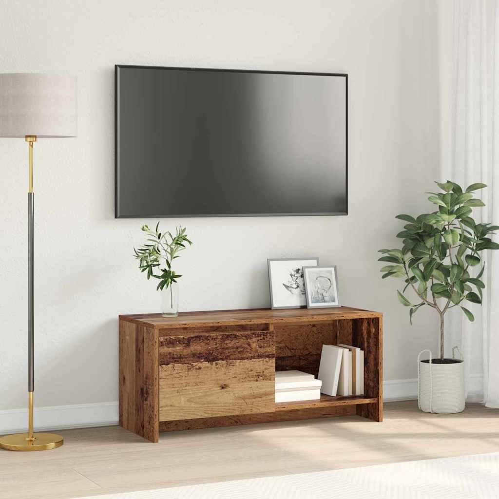 TV Cabinet Set Old Wood 90 x 35 x 40 cm Engineered Wood