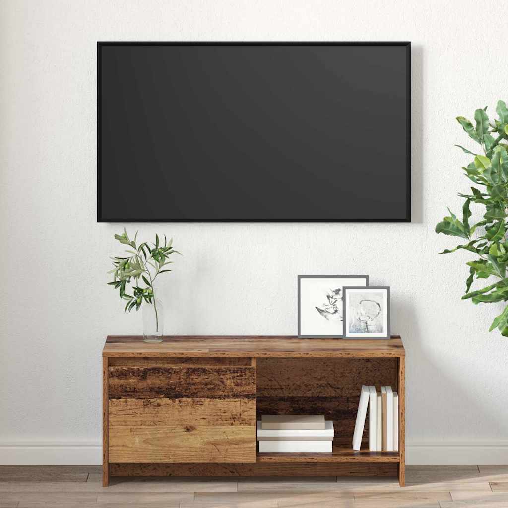 TV Cabinet Set Old Wood 90 x 35 x 40 cm Engineered Wood