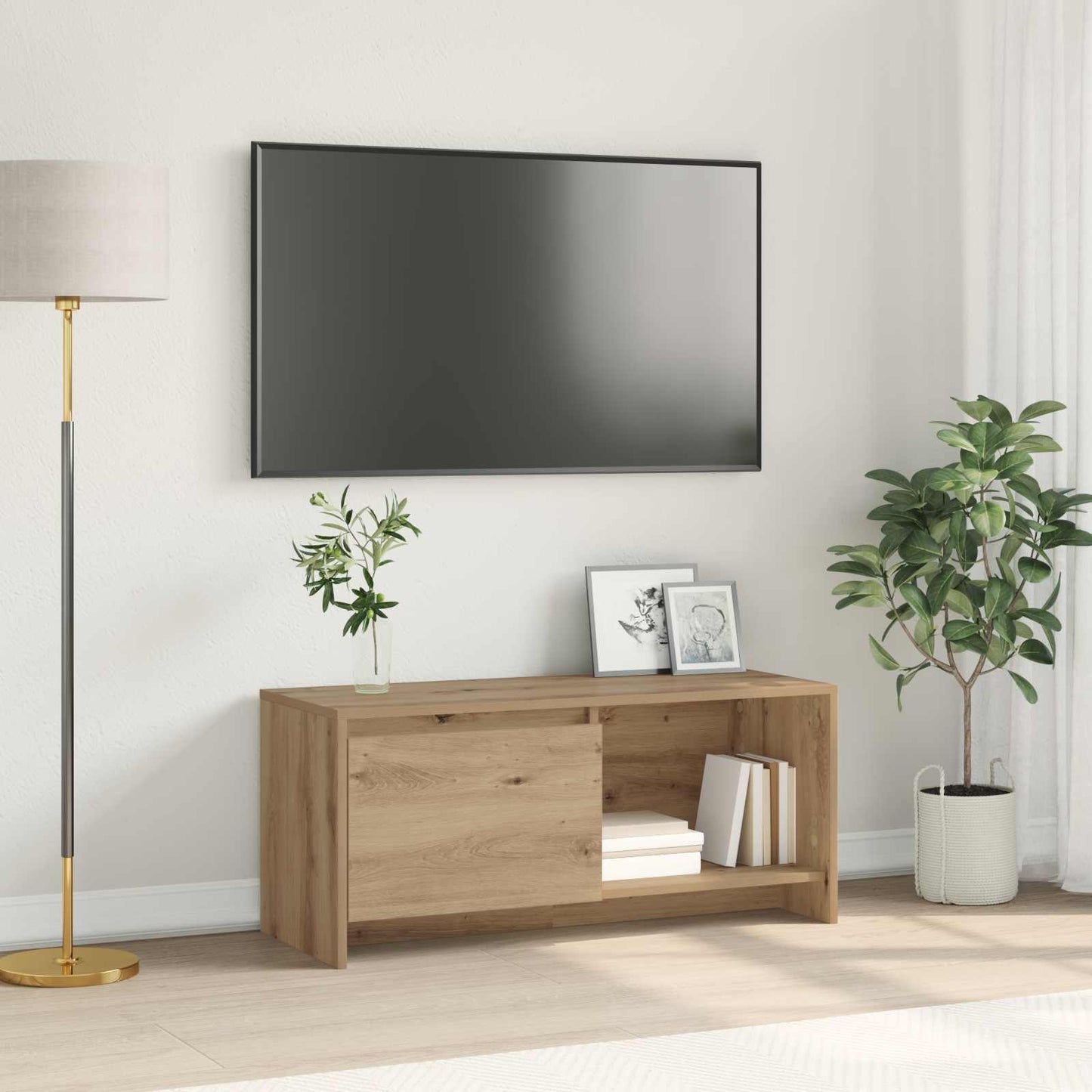 TV Cabinet Set Artisan Oak 90 x 35 x 40 cm Engineered Wood