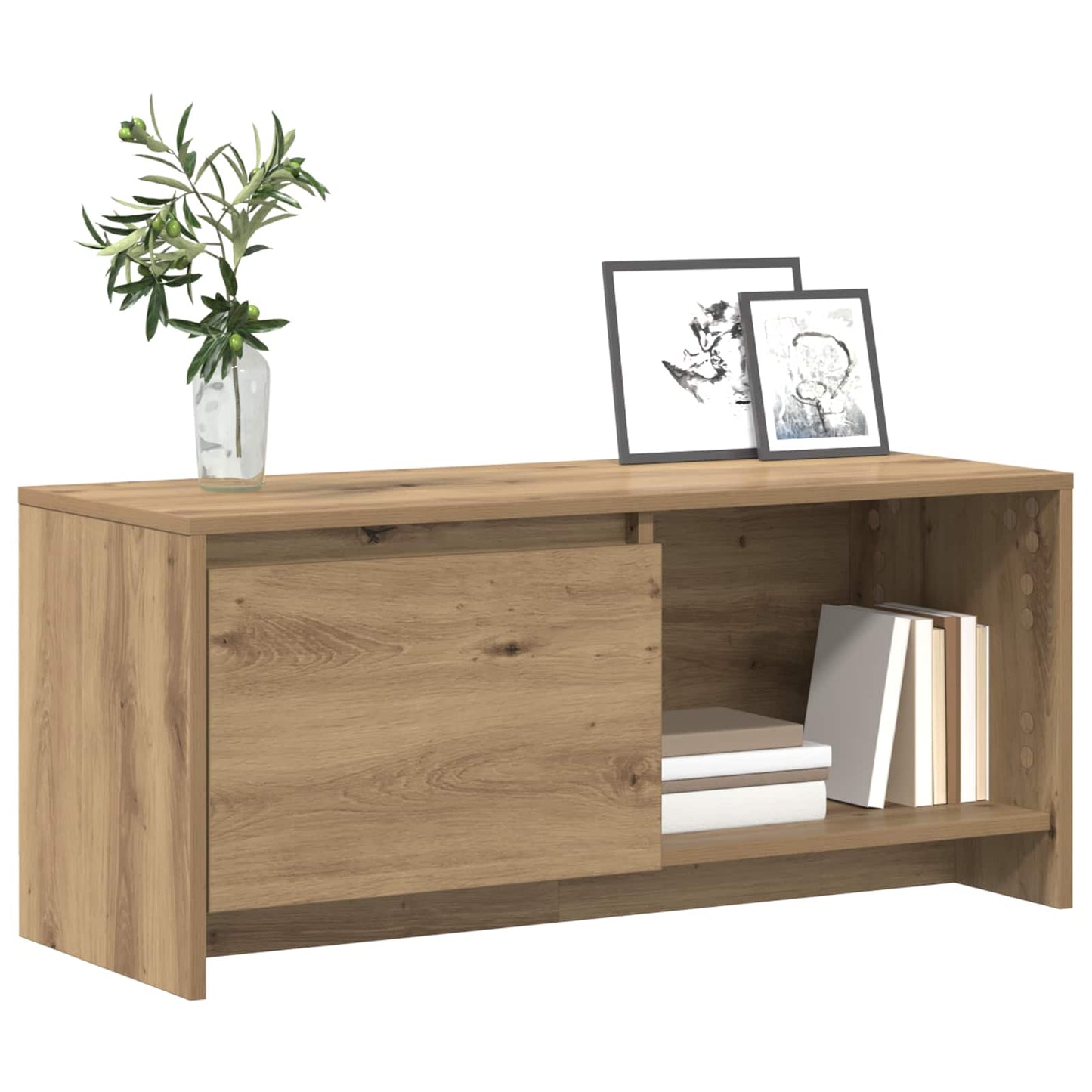 TV Cabinet Set 90 x 35 x 40 cm Artisan Oak Engineered Wood