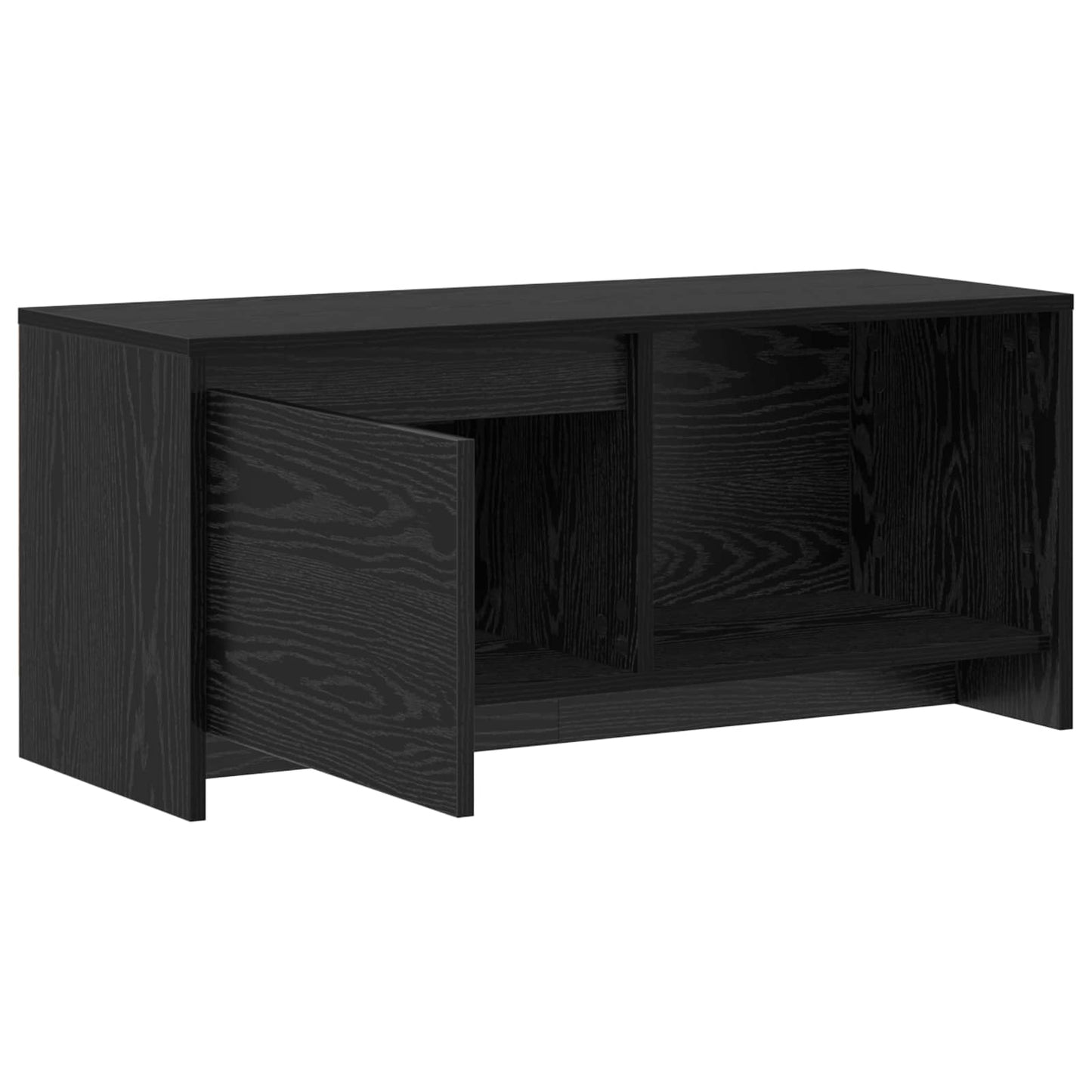 TV Cabinet Set 90 x 35 x 40 cm Black Oak Engineered Wood