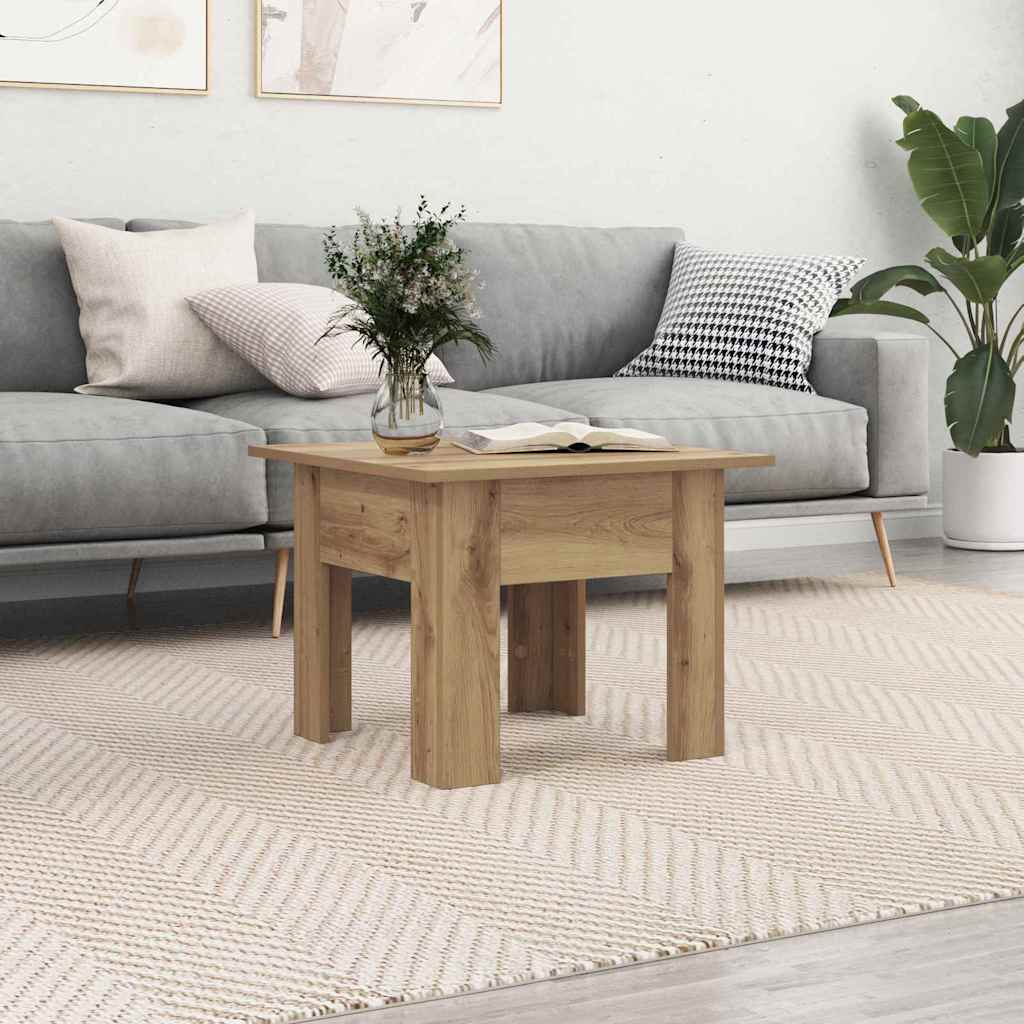 Coffee Table Artisan Oak 55 x 55 x 42 cm Engineered Wood