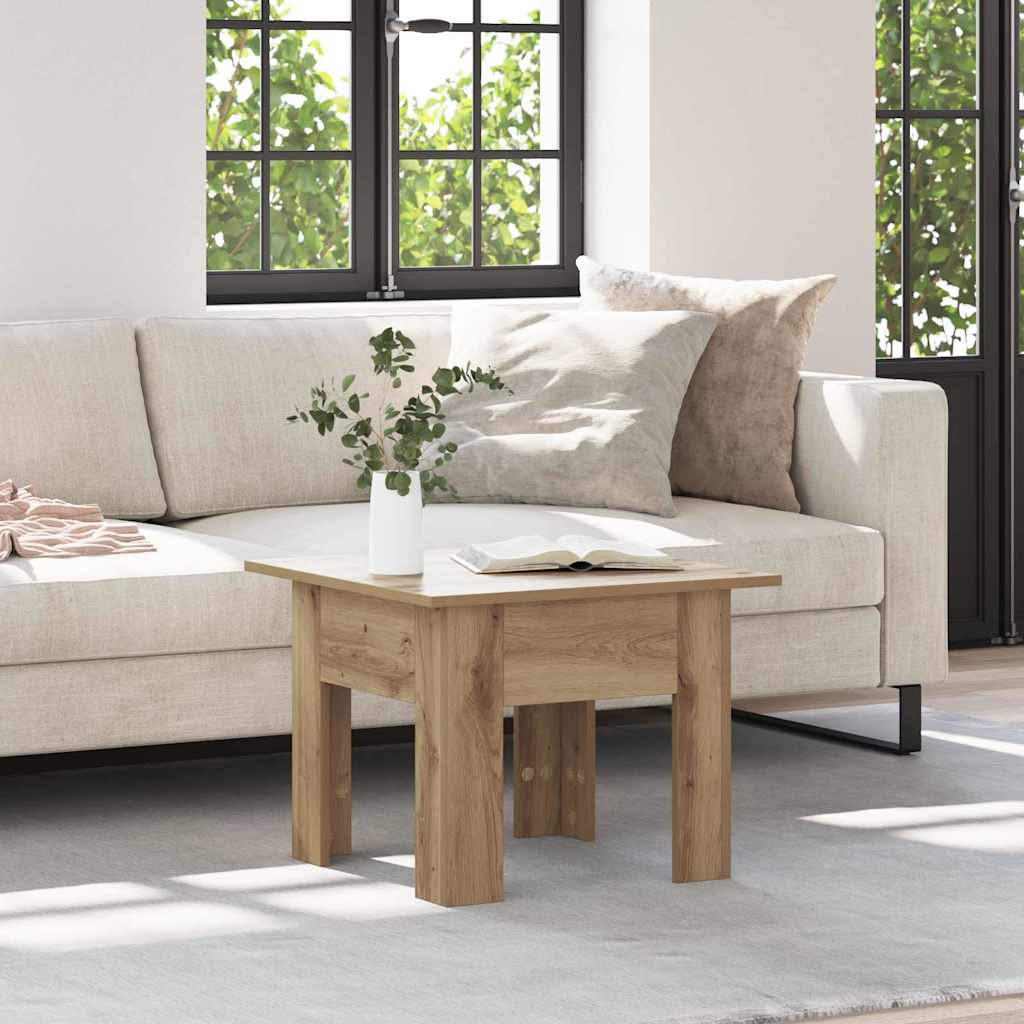 Coffee Table Artisan Oak 55 x 55 x 42 cm Engineered Wood
