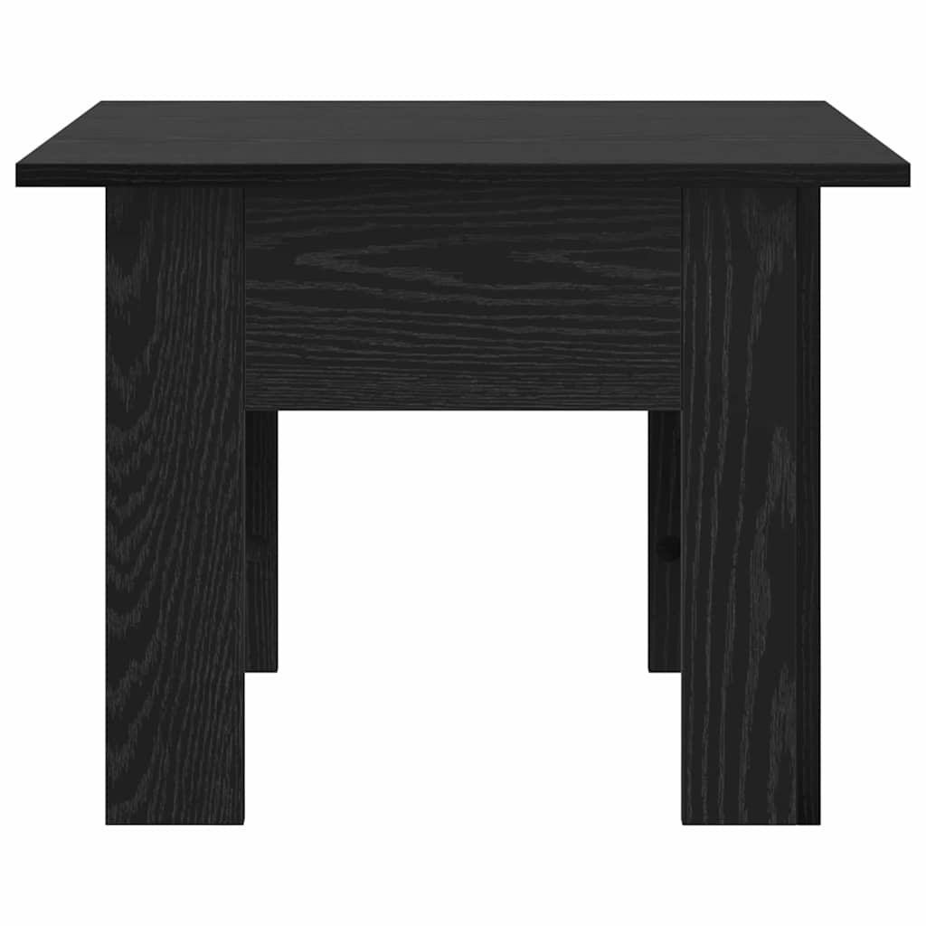 Coffee Table Black Oak 55 x 55 x 42 cm Engineered Wood